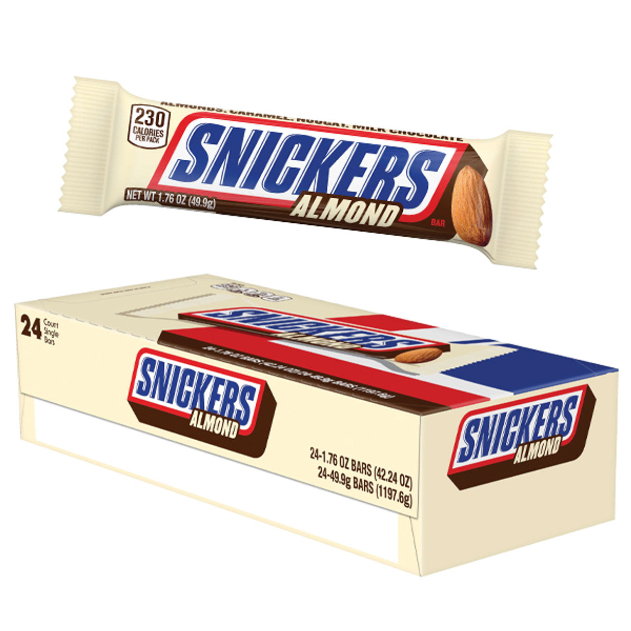 Snickers Almond 49.9g - 24ct