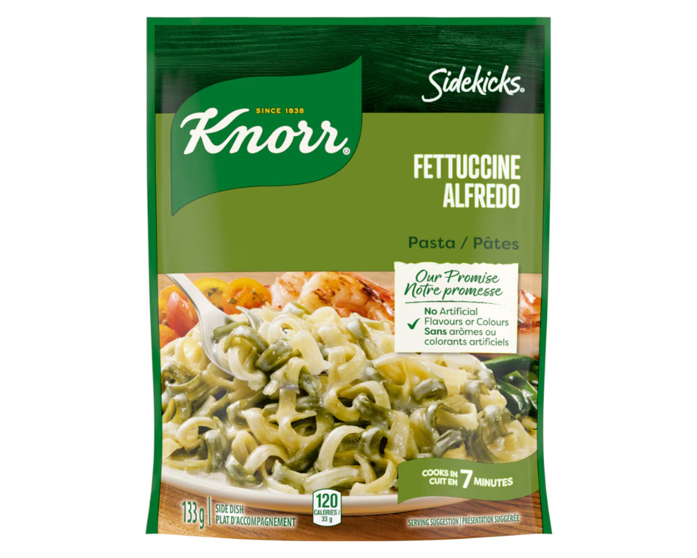 Knorr Sidekick Fettuccine Alfredo Pasta 133g - Case of 8