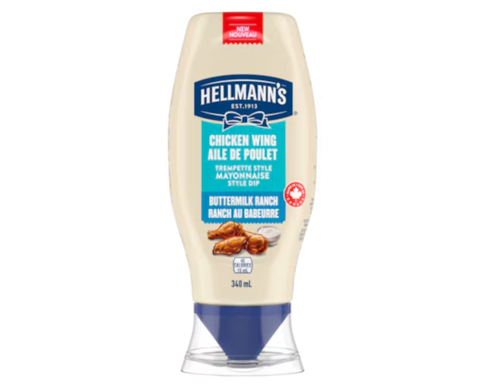 Hellmann’s Buttermilk Ranch Chicken Wing Mayo 340ml - Case of 12