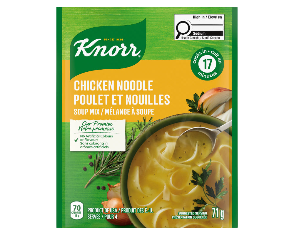 Knorr Chicken Noodle Soup Mix 71g - Case of 8