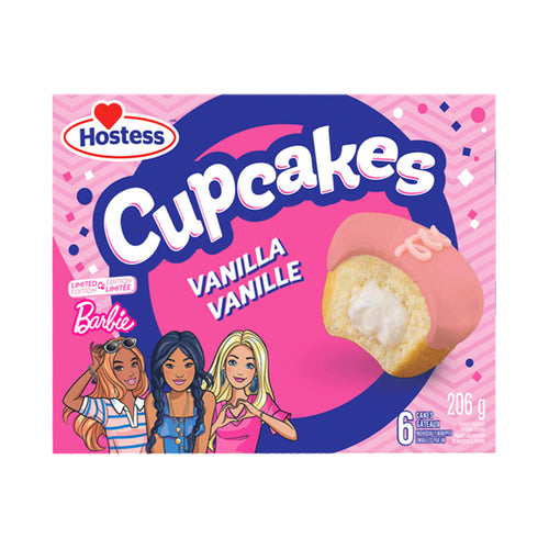 Hostess Vanilla Cupcakes Barbie 206g - 6ct
