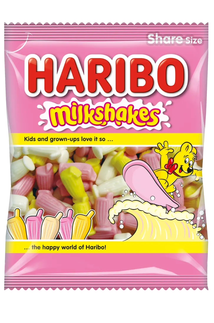 Haribo Milkshakes 154g - Case of 12 (UK)
