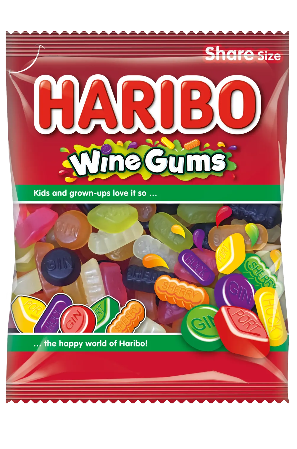 Haribo Wine Gums 154g - Case of 12 (UK)