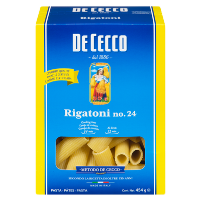 De Cecco Rigatoni 454g - Case of 12