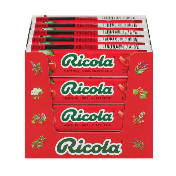 Ricola Cherry Sticks Cough Drops - 20ct