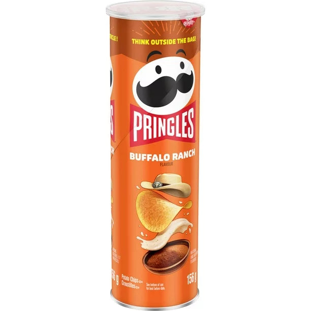 Pringles Buffalo Ranch Potato Chips 156g (Case of 14)