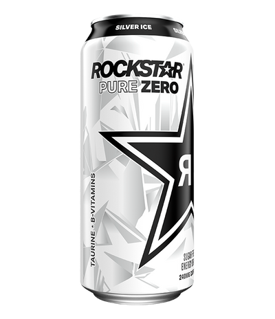 Rockstar Energy Drink Pure Zero Silver Ice 473Ml  - 12Ct