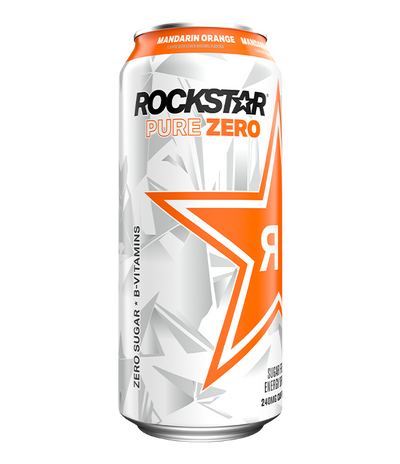 Rockstar Energy Drink Pure Zero Mandarin Orange 473Ml - 12Ct