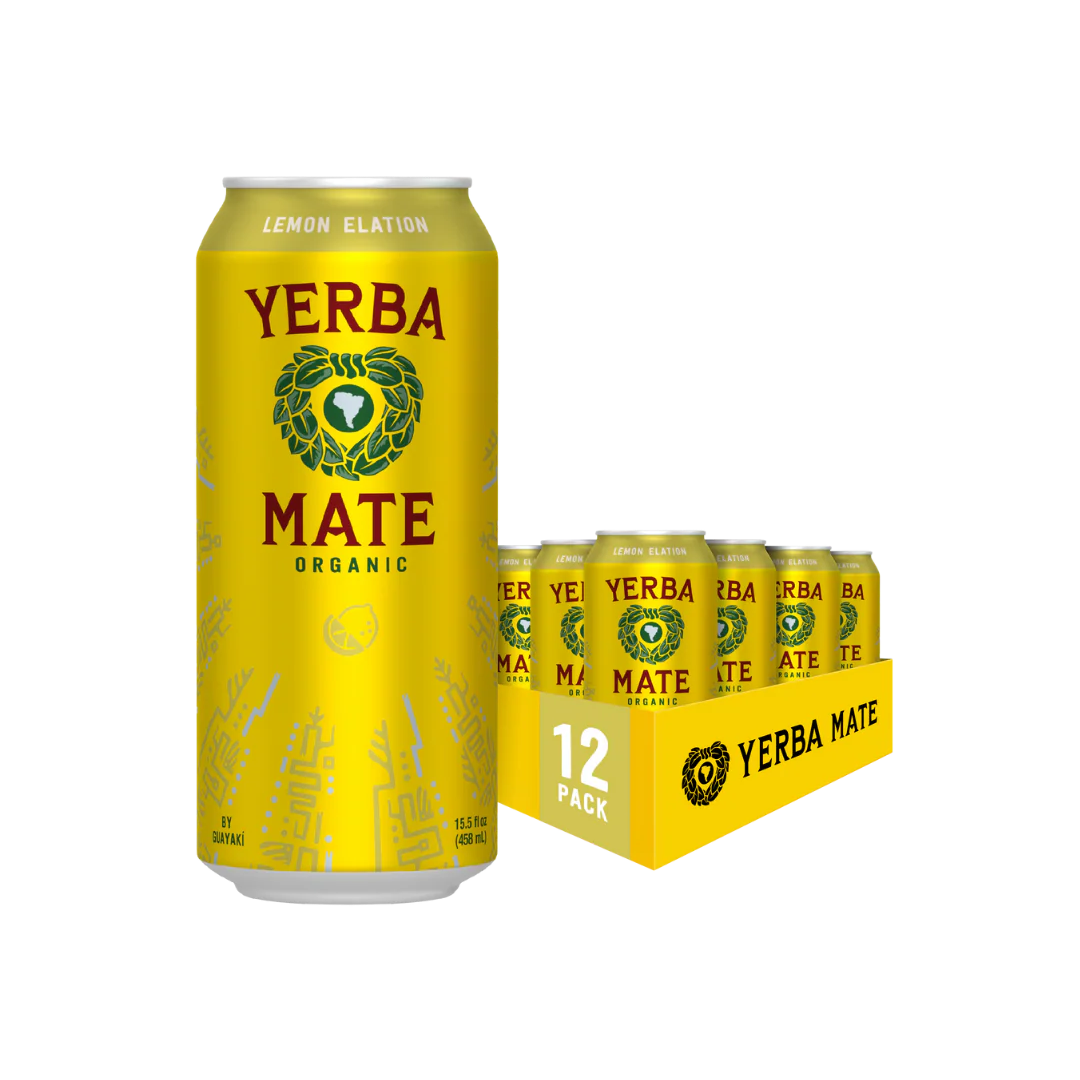 Yerba Mate Lemon Elation 458ml - Case of 12
