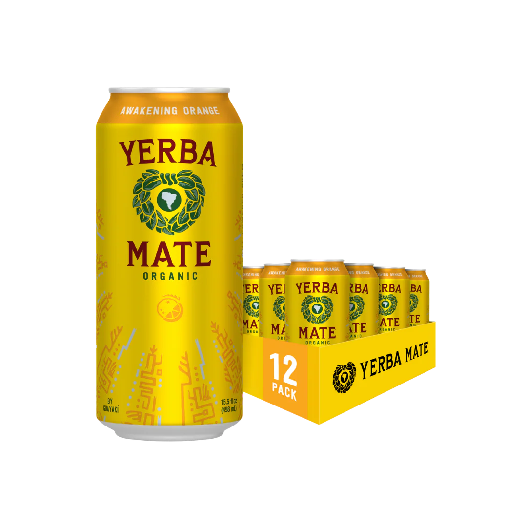 Yerba Mate Awakening Orange 458ml - Case of 12