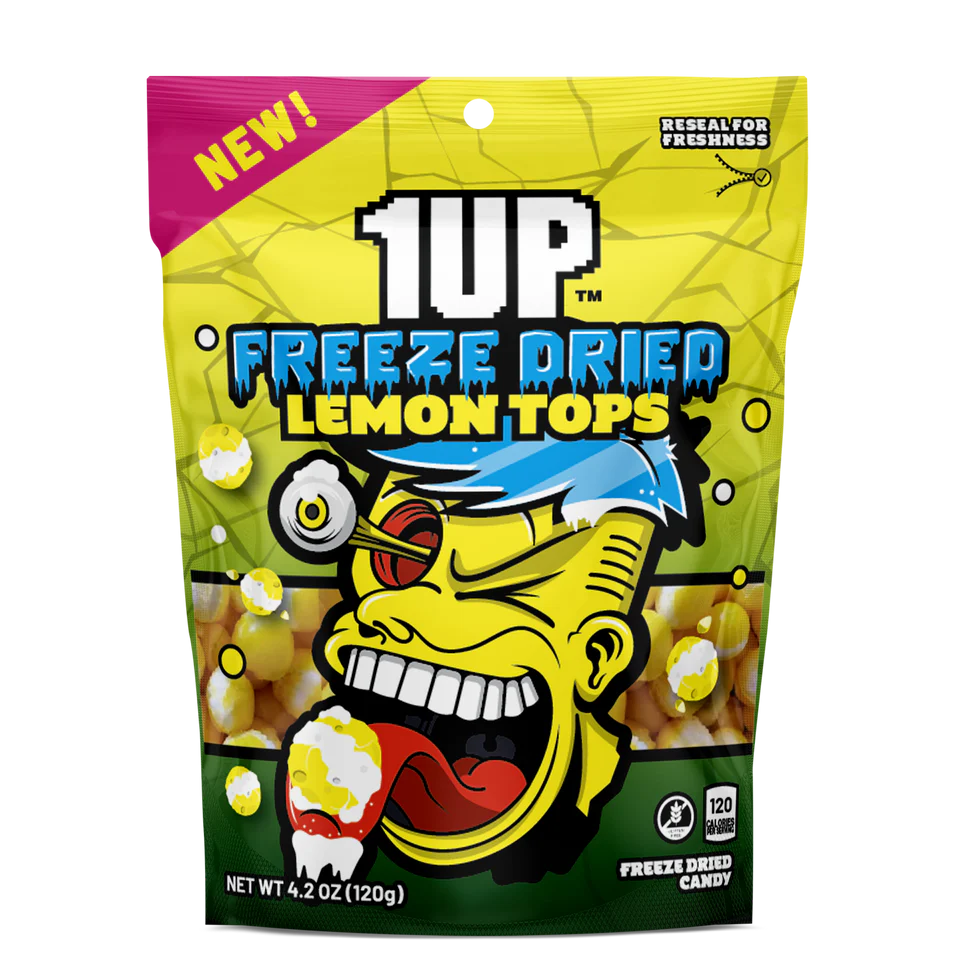 1Up Freeze Dried Lemon Tops 120g - Case of 10