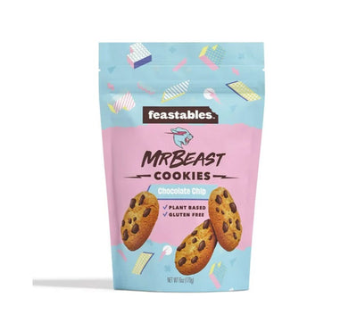Mr. Beast Feastables Chocolate Chip Cookies 170g - Case of 5