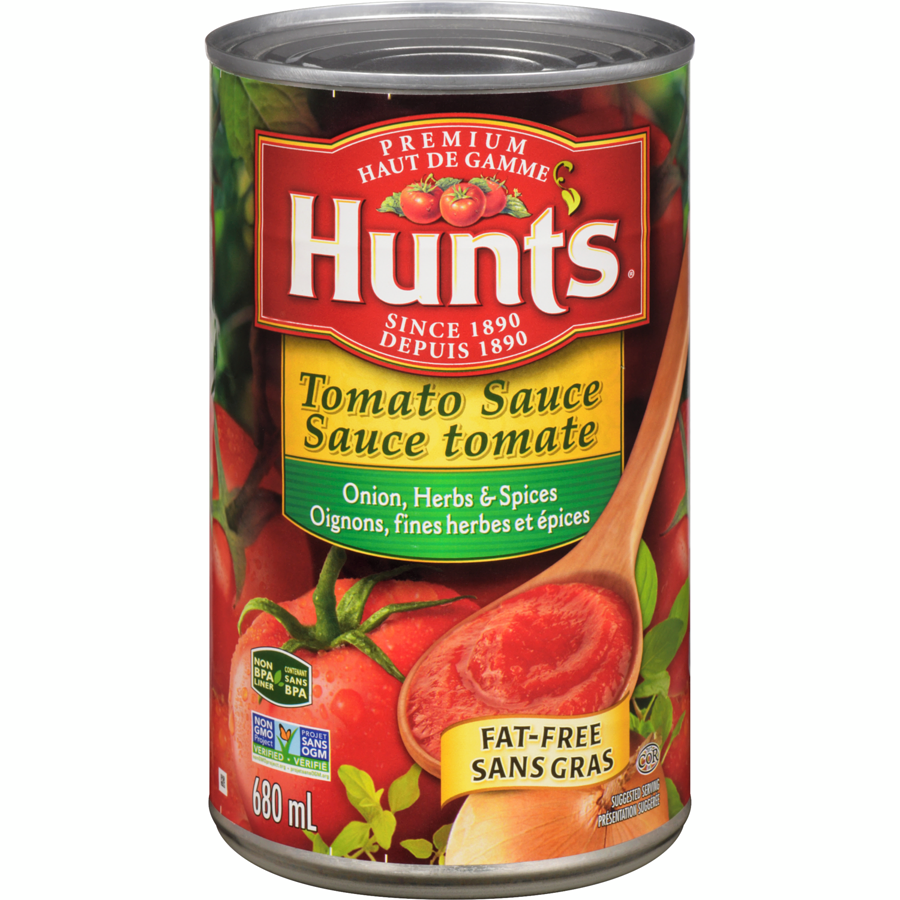 Hunts Tomato Sauce Onion Herb & Spices 680ml - Case of 12