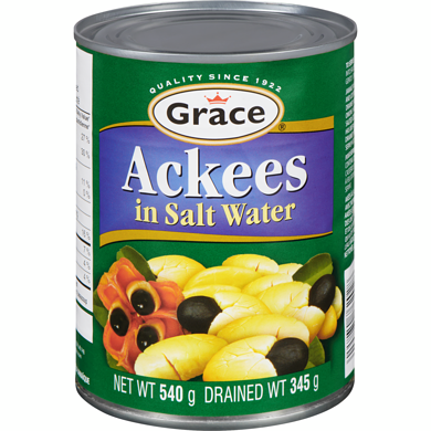 Grace Ackees in Salt Water 540g - Case of 24