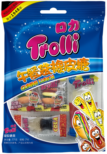 Trolli Lunch Bag Gummies 77G - Case of 24 (China)