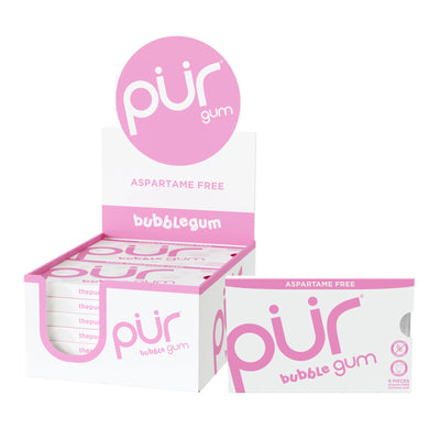Pur Gum Bubble Gum Blister 12Ct