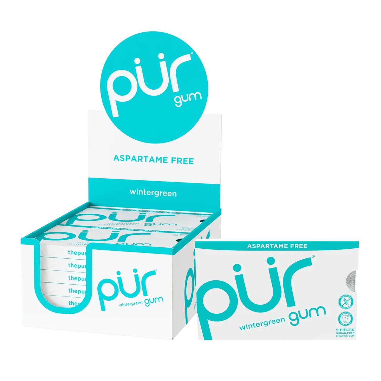 Pur Gum Wintergreen Blister 12Ct