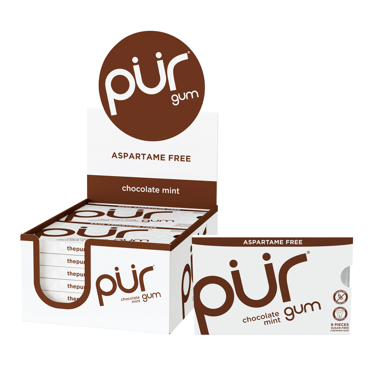 Pur Gum Chocolate Mint Blister - 12ct