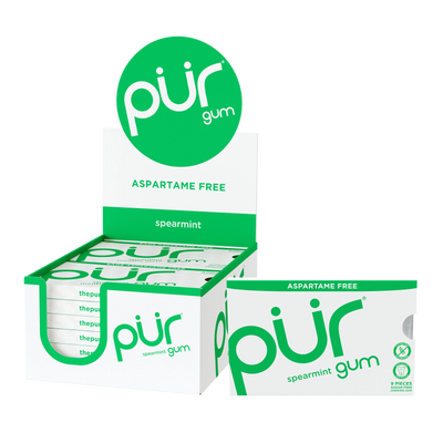 Pur Gum Spearmint Blister 12Ct