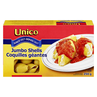 Unico Jumbo Shells 250g - Case of 12