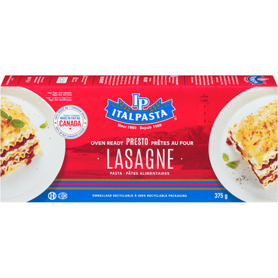 Italpasta Oven Ready Lasagne 375g - Case of 12
