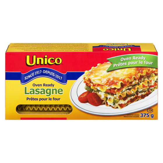 Unico Oven Ready Lasagne 375g - Case of 12