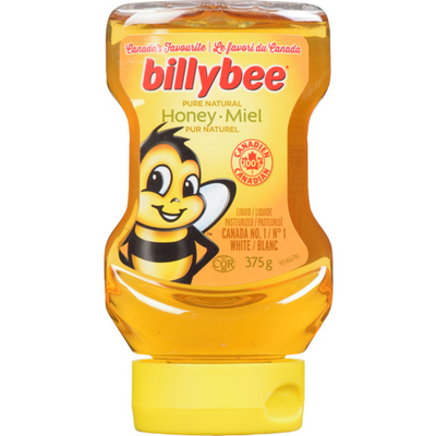 Billy Bee Honey Squeeze 375g - Case of 12