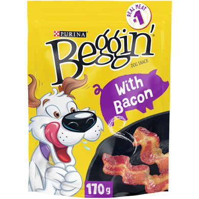 Beggin Strips Bacon Dog Food 170g - Case of 6