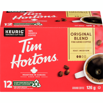 Tim Hortons Original Blend Coffee K-Cups 126g - 12ct
