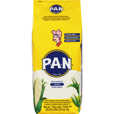 Pan Pre-Cooked White Corn Meal 1kg - Case of 10