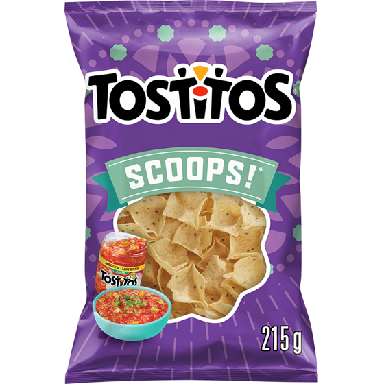 Tostitos Scoops Tortilla Chips 215g - 12 Pack