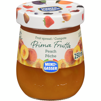 Menz & Gasser Fruit Spread Peach 250ml - Case of 12