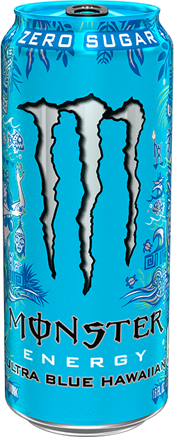 Monster Energy Ultra Blue Hawaiian 473ml - Case of 12