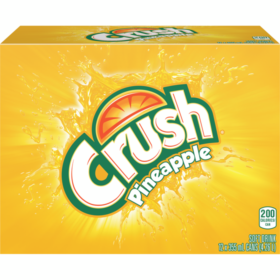 Crush Pineapple 355ml - Canadian - Case of 12