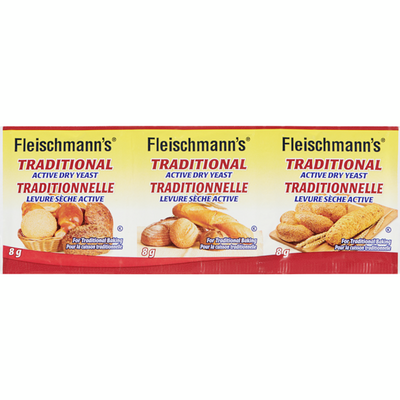 Fleischman’s Traditional Yeast Strips 24g (2 Cartons with 20 Strips)