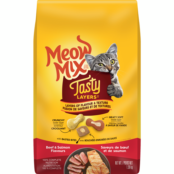 Meow Mix Tasty Beef & Salmon Cat Food 1.36kg