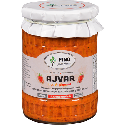 Fino Fine Foods Ajvar Hot Spread 580ml - Case of 12