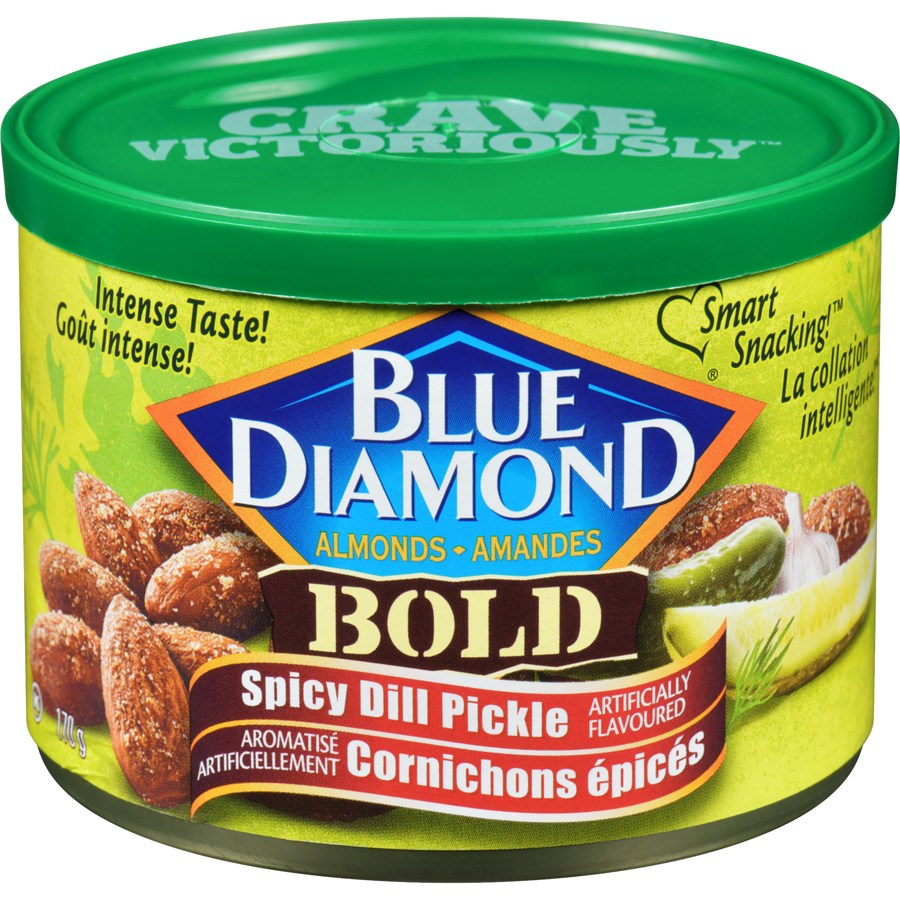 Blue Diamond Almonds Bold Spicy Dill Pickle 170g - 12 Pack