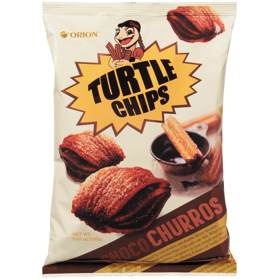 Turtle Chips Choco Churros 160g - Case of 12