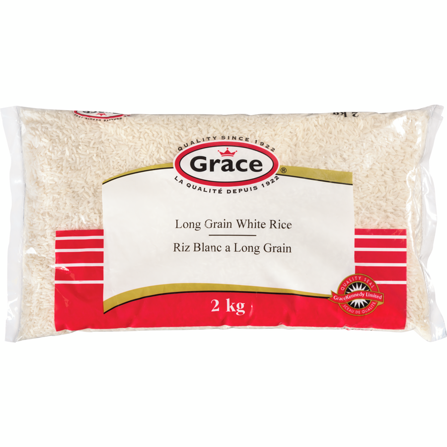 Grace Long Grain Rice 2kg - Case of 6