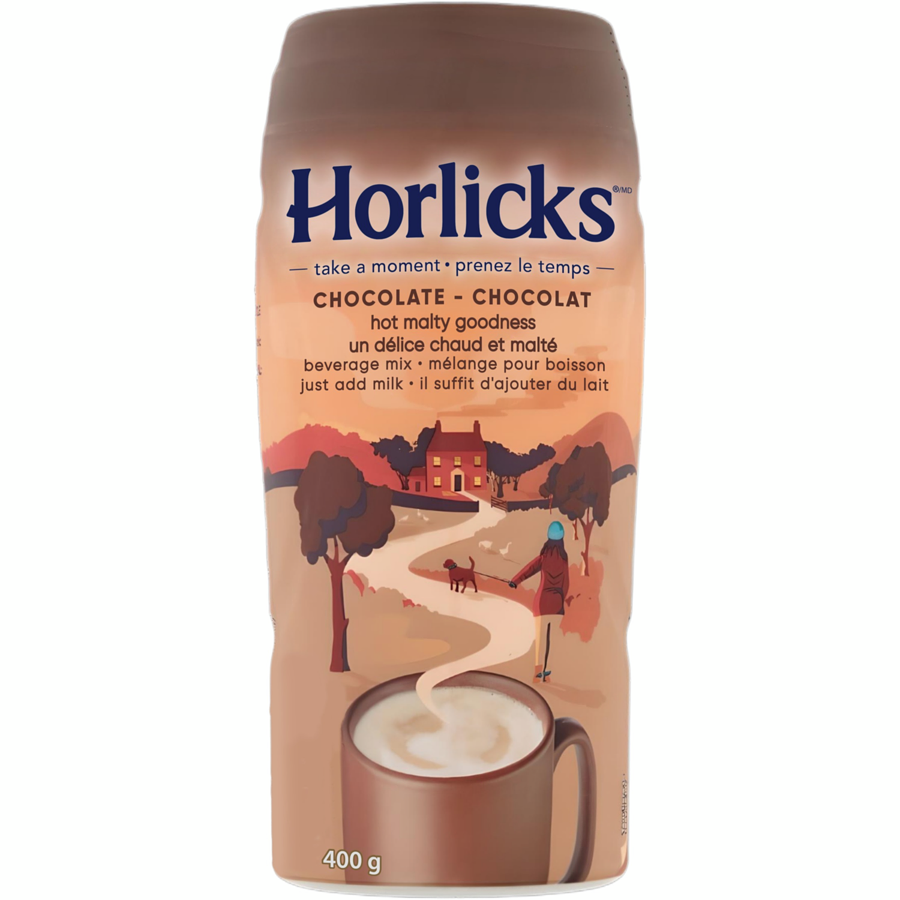 Horlicks Chocolate Hot Malty Goodness 400g - Case of 6