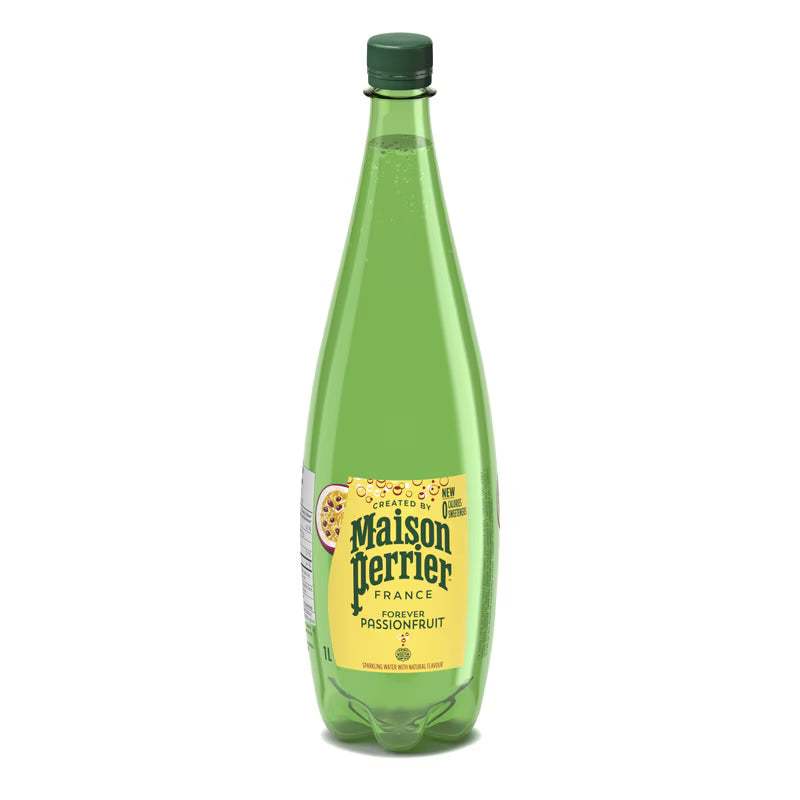 Maison Perrier Carbonated Natural Spring Water Passionfruit 1L (12 Pack)