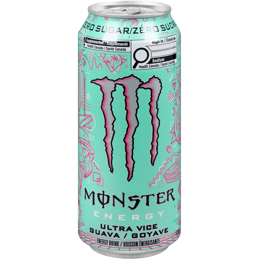 Monster Energy Ultra Vice Guava 473ml - Case of 12