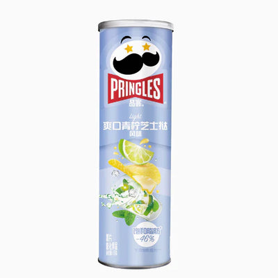 Pringles Light Lime & Tart Flavor 115g - (Case of 20 Cans) - China