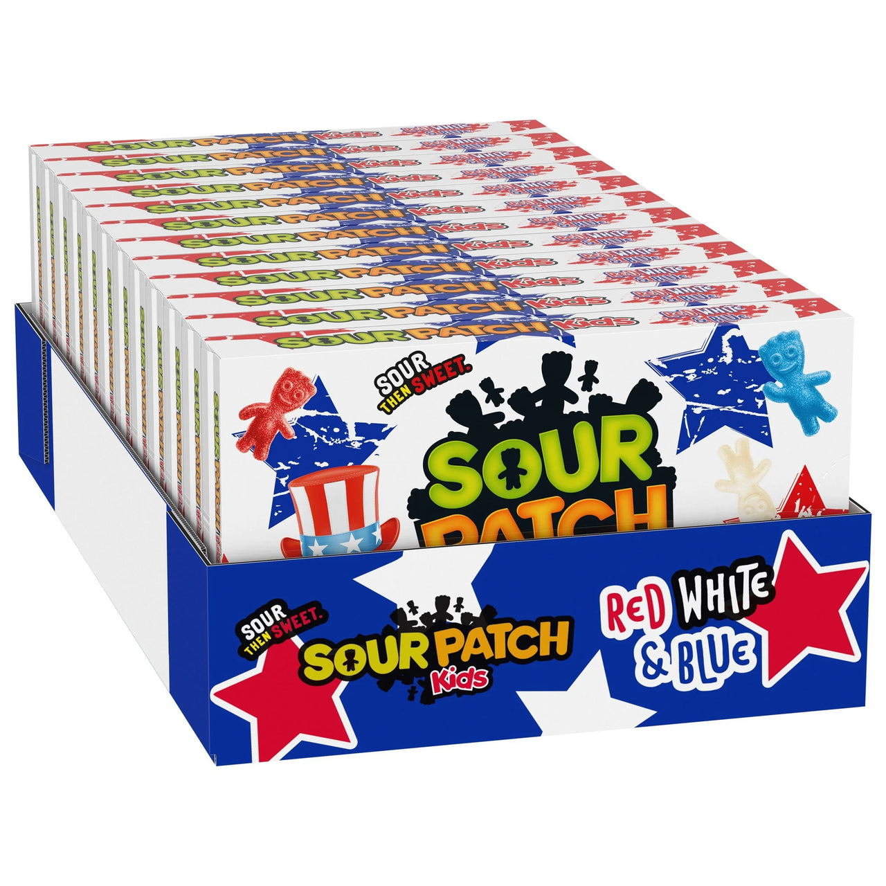 Sour Patch Kids Red White & Blue Theater Box - Case of 12