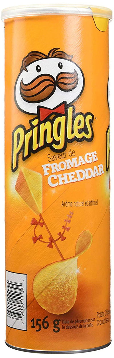 Pringles Cheddar Cheese Potato Chips 156g (Case of 14)