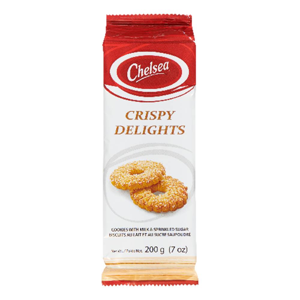 Chelsea Crispy Delights Milk & Sprinkled Cookies 180g - Case of 12