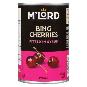M'Lord Bing Cherries Pitted in Syrup 398ml - Case of 24