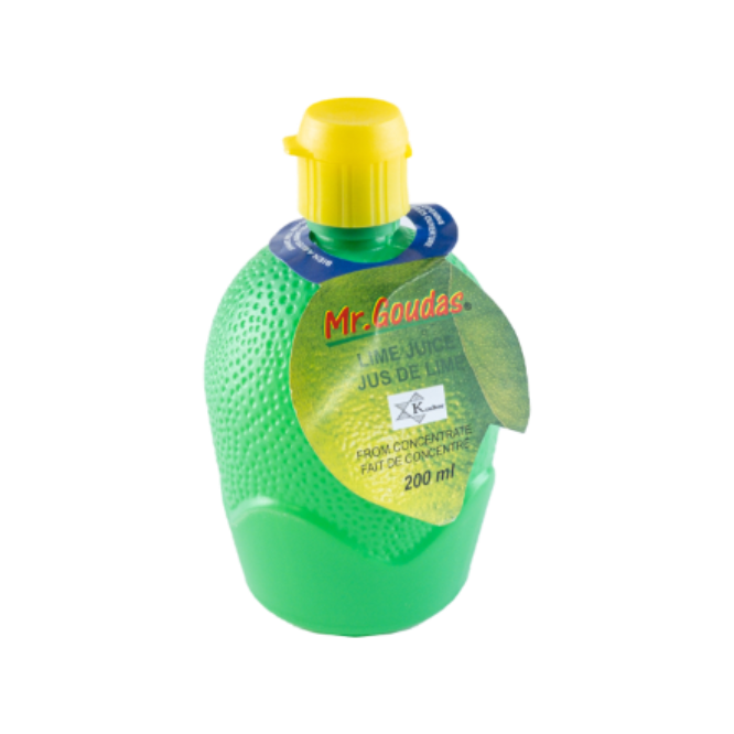 Mr. Goudas Lime Juice 200ml - Case of 24