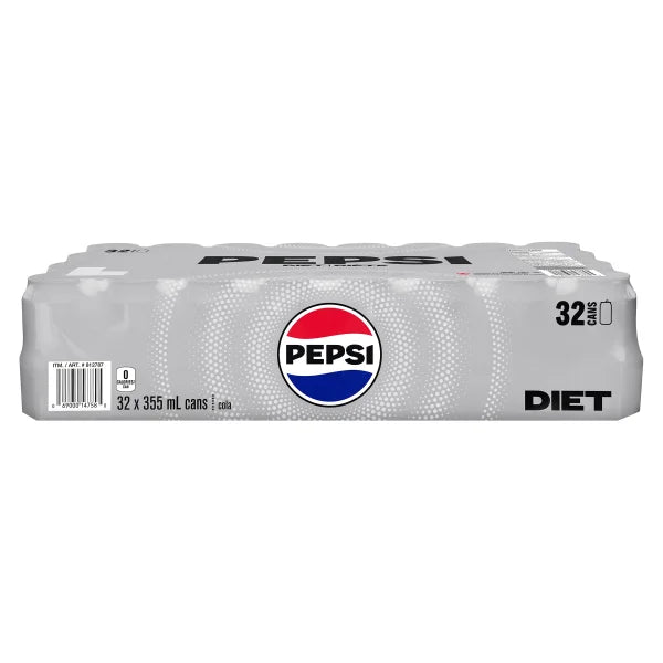 Pepsi Diet Cans 355ml - Case of 32